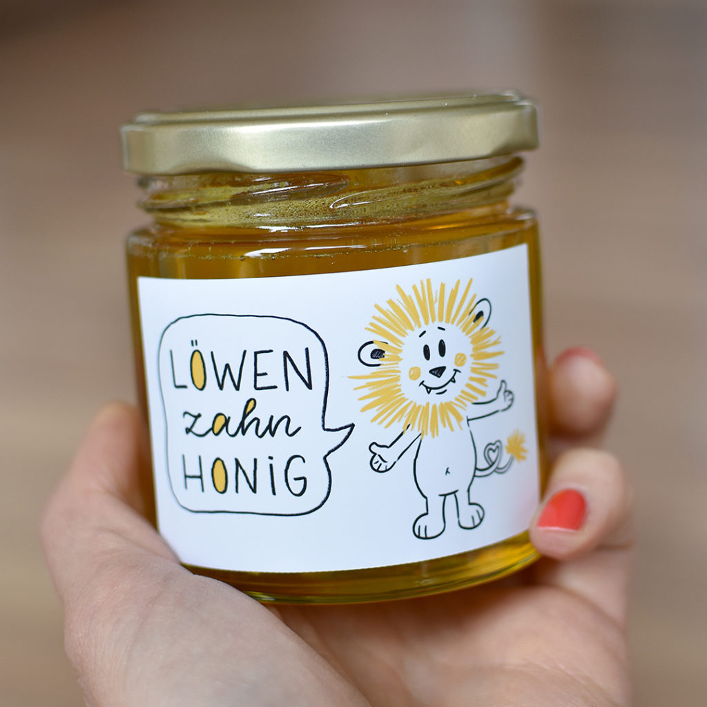 Druckdatei | Etikett – Löwenzahnhonig Printable – LUCKYme!CARO