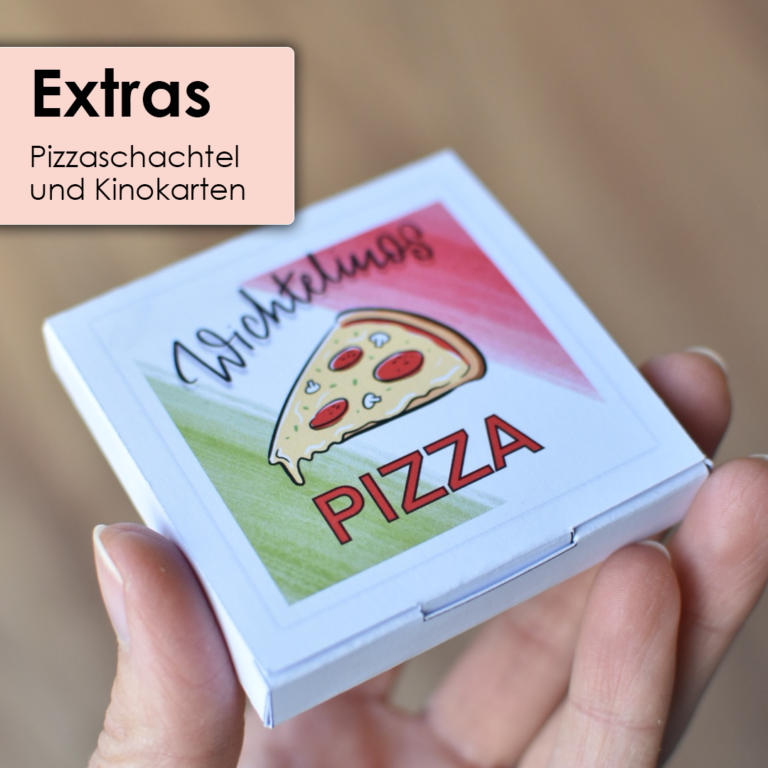 Mini Pizzaschachtel Wichtel